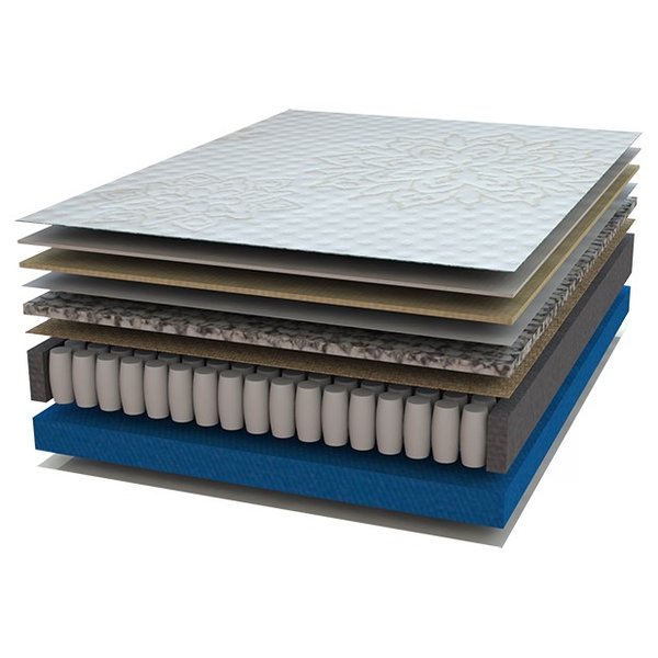 colchao solteiro molas ensacadas 88x188x25 perola negra cristalflex interno